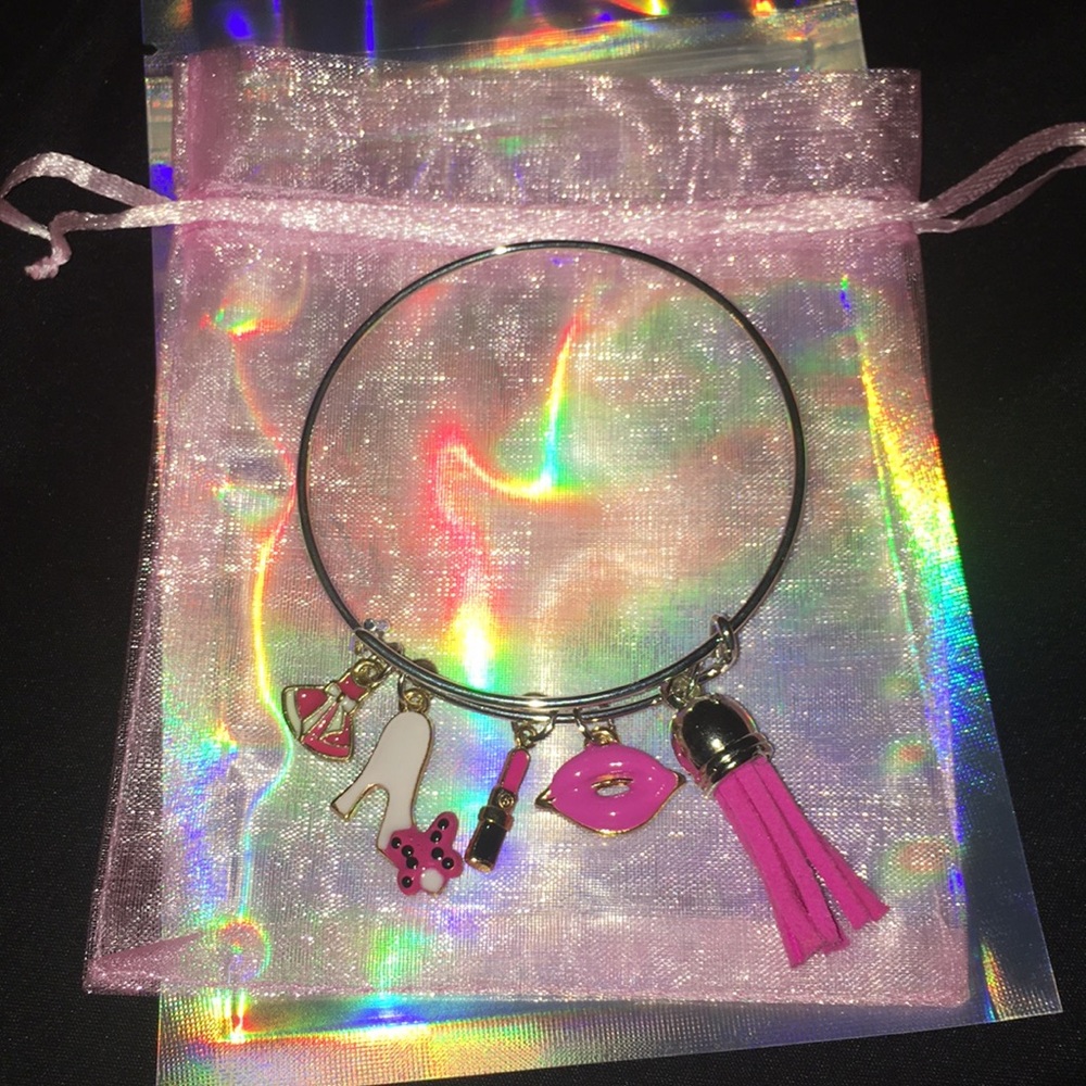 Silver Charm Bangles